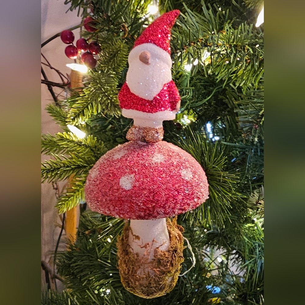 COPY - SET OF 4 New Mushroom Gnome Christmas OrnamentS